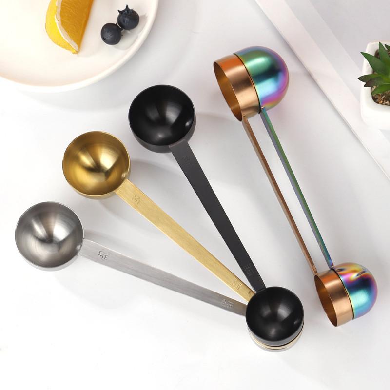 Versatile 304 Stainless Steel Measuring Spoon Dual-headed For Home Baking And Cooking