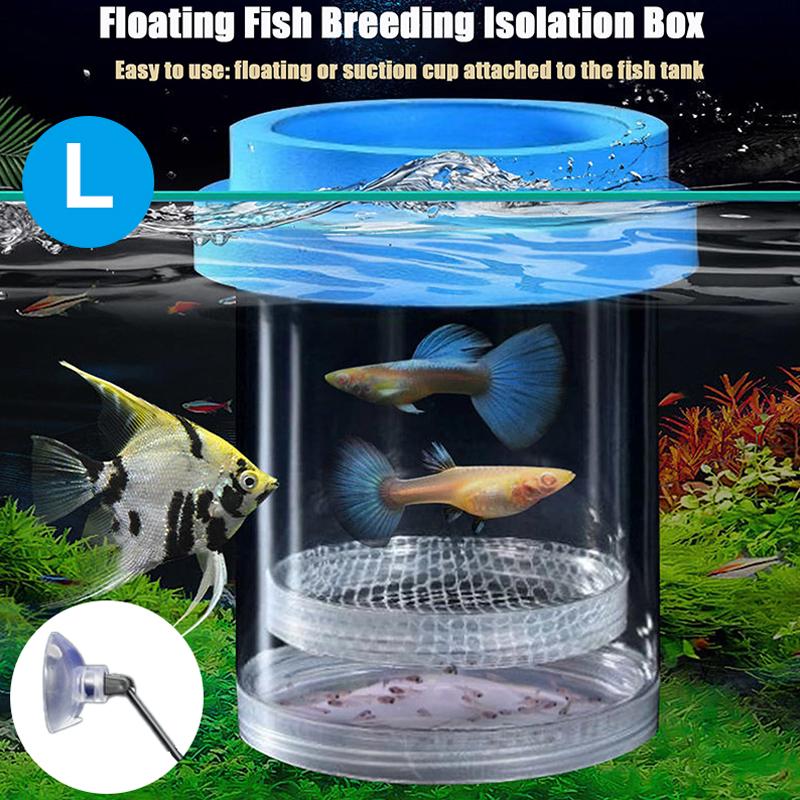 Floating Fish Breeding Isolation Box With Suction Cups 270Fahrenheitlowing Water Propagation Separate Parent And Baby Fishes