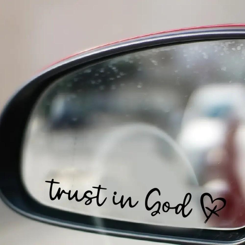 3pcs Faith-Based Car Decals Bible Verse Rear View Mirror Decals for Car Interior Decor