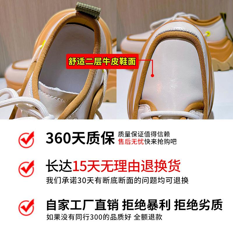 Small Leather Shoes with Suction Film Soles Women's 2025 Spring Single Shoes Women's New Muffin Women's Shoes British Style Platform Women's Loafers
