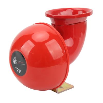 12V 115dB Retro Electric Bull Horn Red Car Loudspeaker Universal for ATV RV Boat Truck