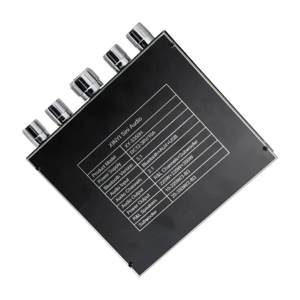 S350H TPA3251D2 Bluetooth 5.0 Amplifier Board 2.1 Channel Power Audio Stereo Subwoofer 220WX2+350W TREBLE Bass AMP