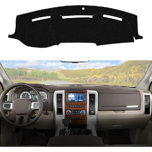 Dashboard Dash Cover Mat Carpet Compatible With 99-06 Chevy Silverado GMC Sierra,00-06 Chevy Suburban Tahoe GMC Yukon/XL,01-06 Chevy Avalanche(Black)