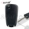 86AUTOK Car Key Flip Remote Key Fob Shell Case For Opel Astra H Zafira Vectra C For Vauxhall Corsa D Signum Meriva Car Key Shell