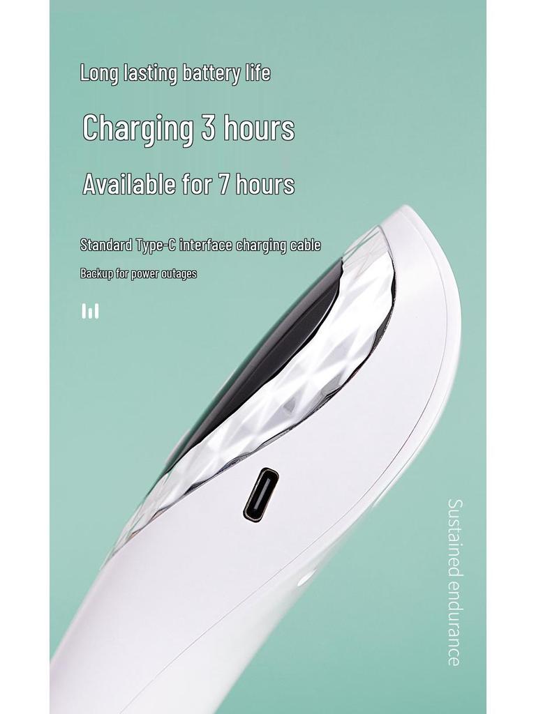 Portable Wireless Nail Art Dryer - Quick Dry, No Black Hands, Handheld Phototherapy Lamp, Japanese Display.