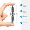NEEWER 3 Pack Universal to Metal Male Converter Screw Adapter Spigot Stud for Light Stand Shoe Flash ST22 1/4" 3/8" Studio/Hot Shoe/Cold Adapter/Ball
