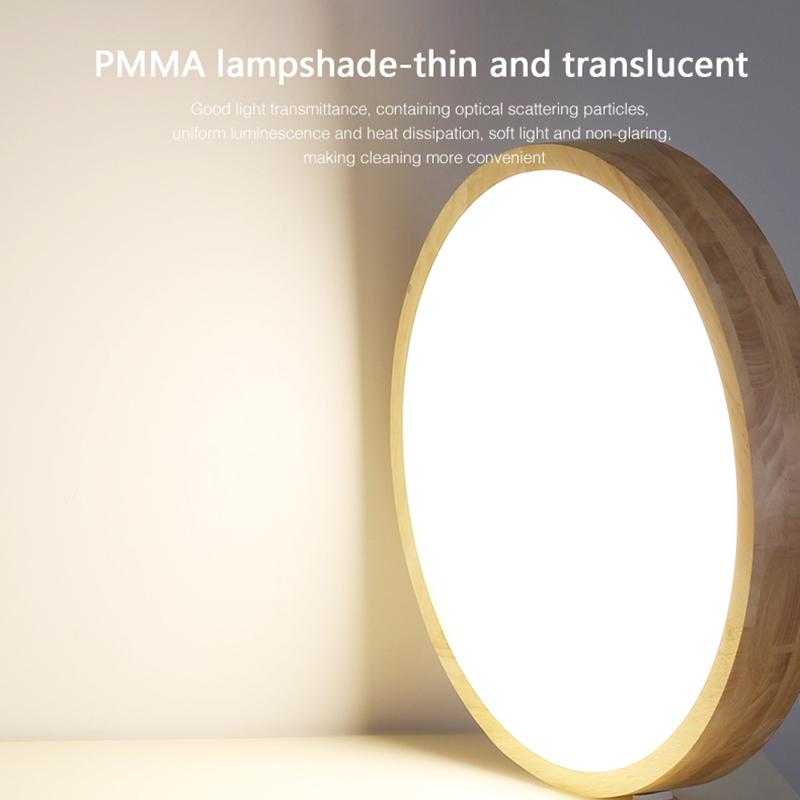 Lumină de plafon ultra-subțire LED Modernă Rotundă Lampă de Decorare Pentru Living Dormitor Studio Foaier Acasă Interior Decor din Lemn Iluminat