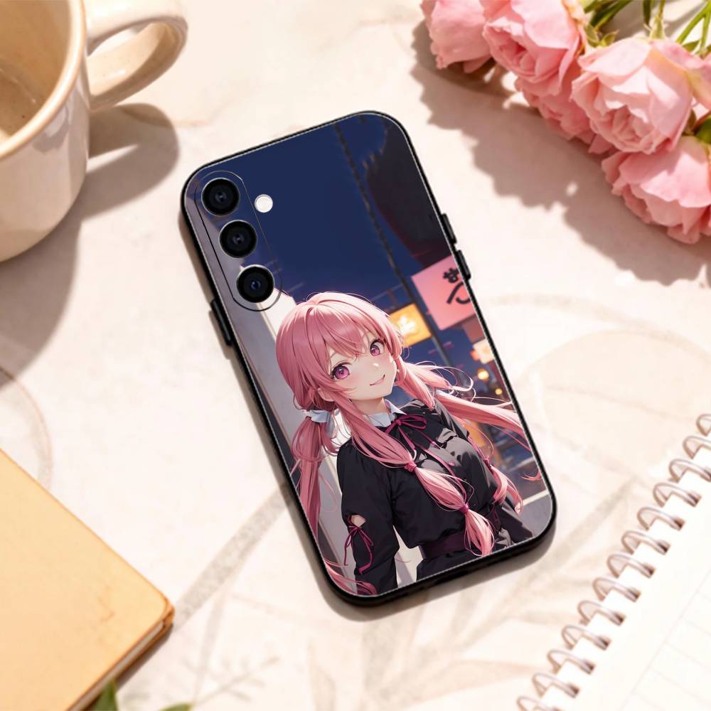 M-Mirai N-Nikki Gasai Yuno phone Case For Samsung Galaxy A73,A72,A71,A70,A53,A52,A51,Others Soft Black Shell