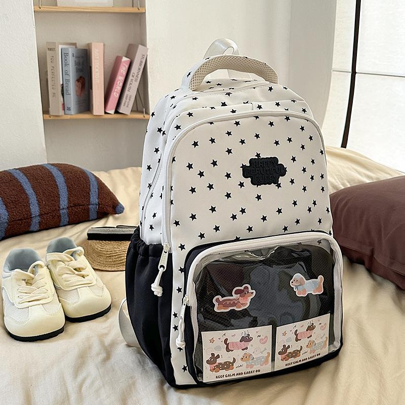 Japanese Ba Chi Pain Bag ins Wind Cute Large Capacity Backpack Female Student School Bag Second Dimensional Transparent Backpack Tide