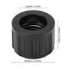 Durable M12 X 1.5mm Bike Thru Axle Nut Aluminum Alloy Lightweight Mountain Bike Axle Nut Black Bicycle Thru Axle Cycle Repair