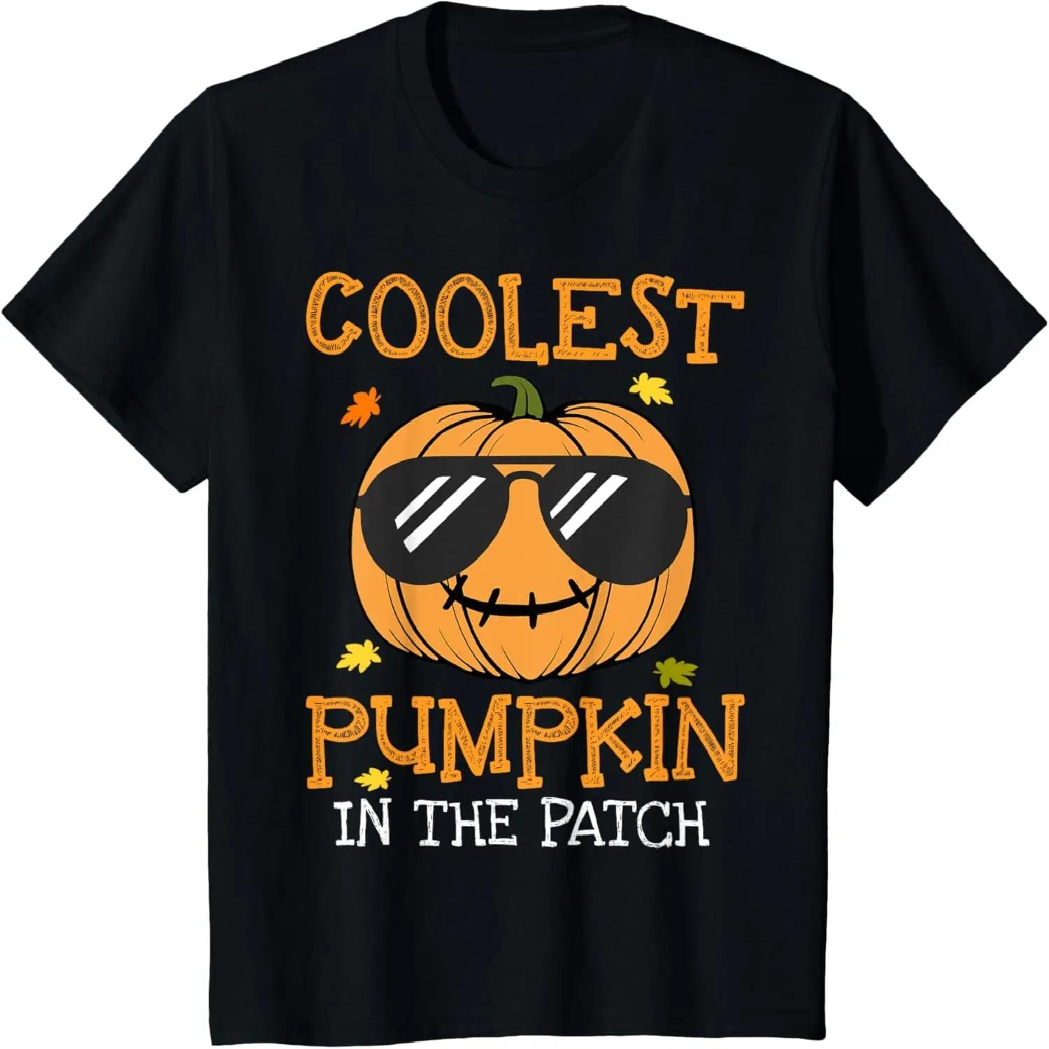 Kids Coolest Pumpkin In The Patch Halloween Costume Toddler Boys T-Shirt S