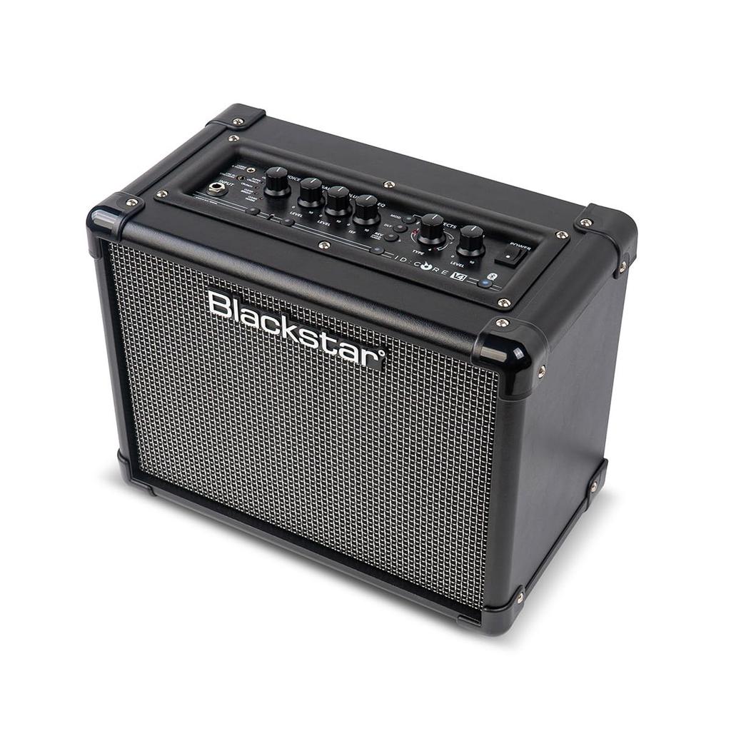 Blackstar V4 Stereo 10 Stereo Guitar Amplifier with Bluetooth Wireless Music Ideal for Home Practice and Live Power 6 Expansion Voice 10W IDCore
