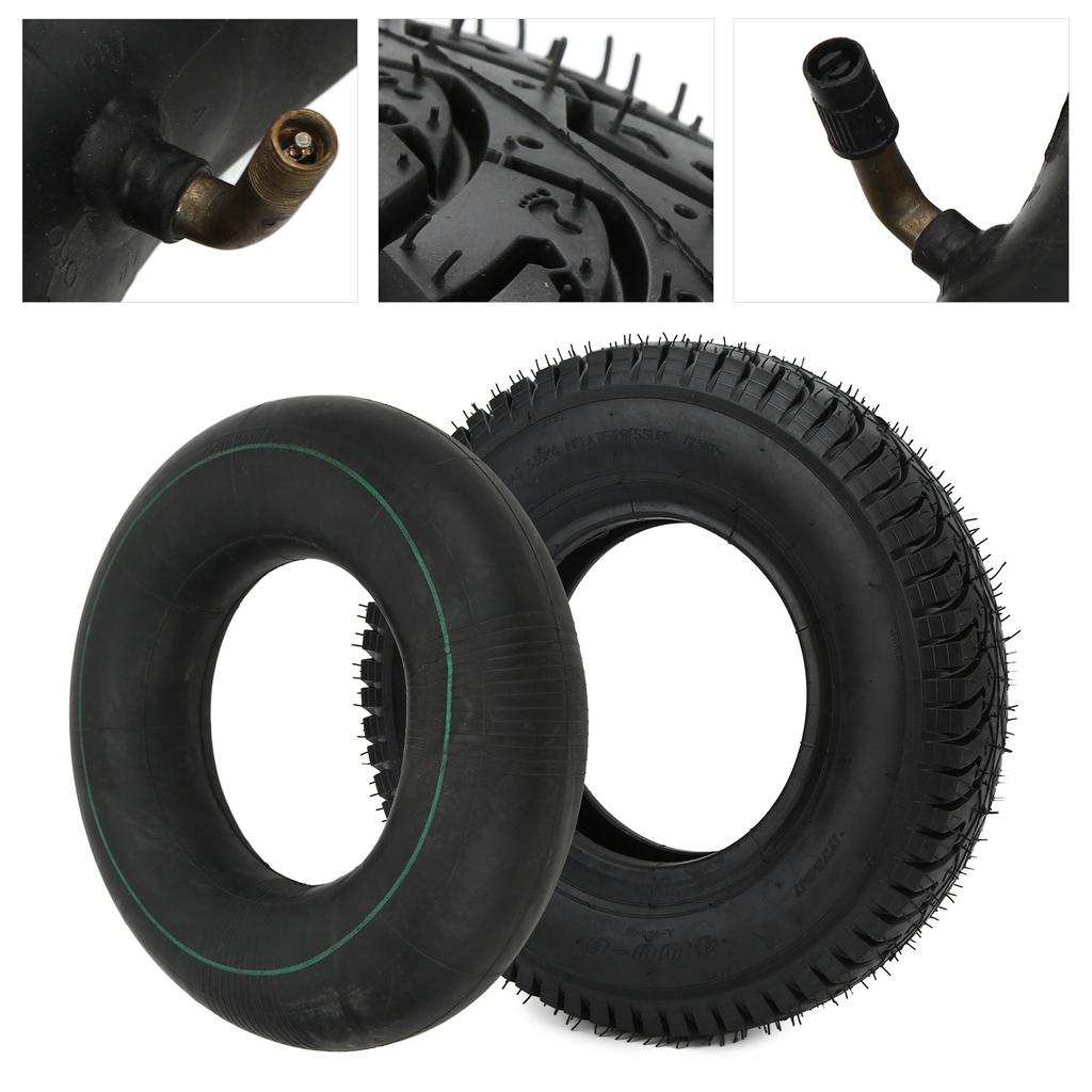 4.80/4.008in Tire Inner Tube Set Rubber Nylon Replacement for Dollies Trolleys 16in OD 4inWidth