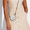 Coach 1 Card Case Series Minimalist C Logo Flap Chain Crossbody Wallet Women Crossbody Bag White C6718-B4HA