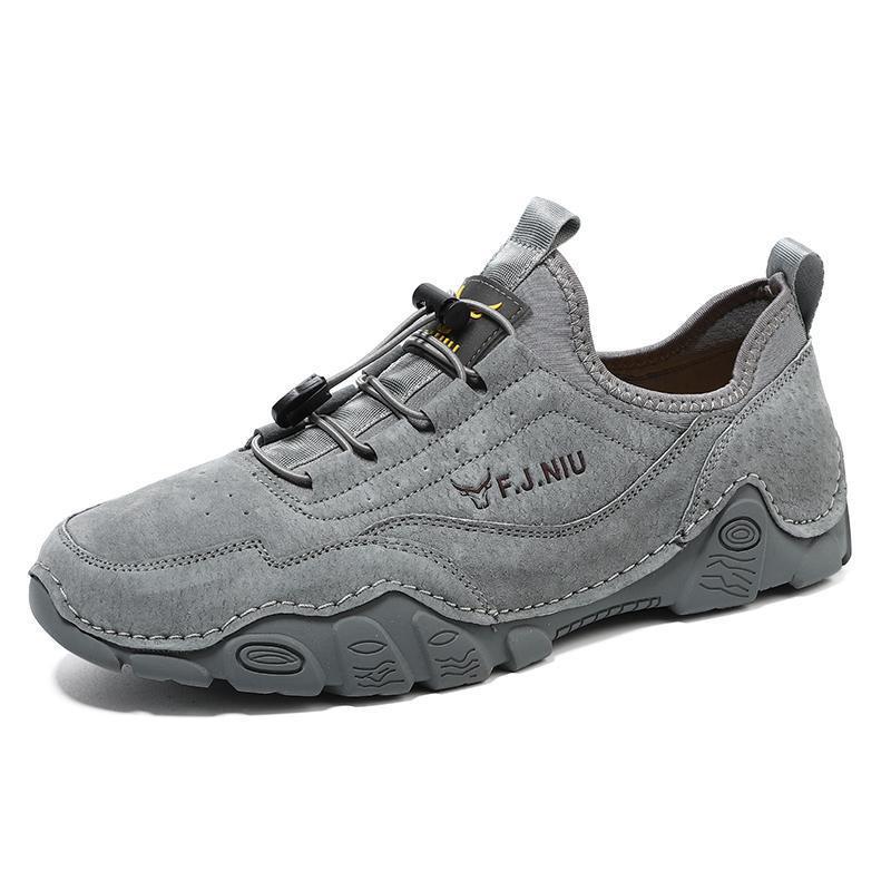 Men s Large Size Suede Casual Shoes - Spring/Summer Breathable Non-Slip Outdoor Sneakers (2025) Size 38