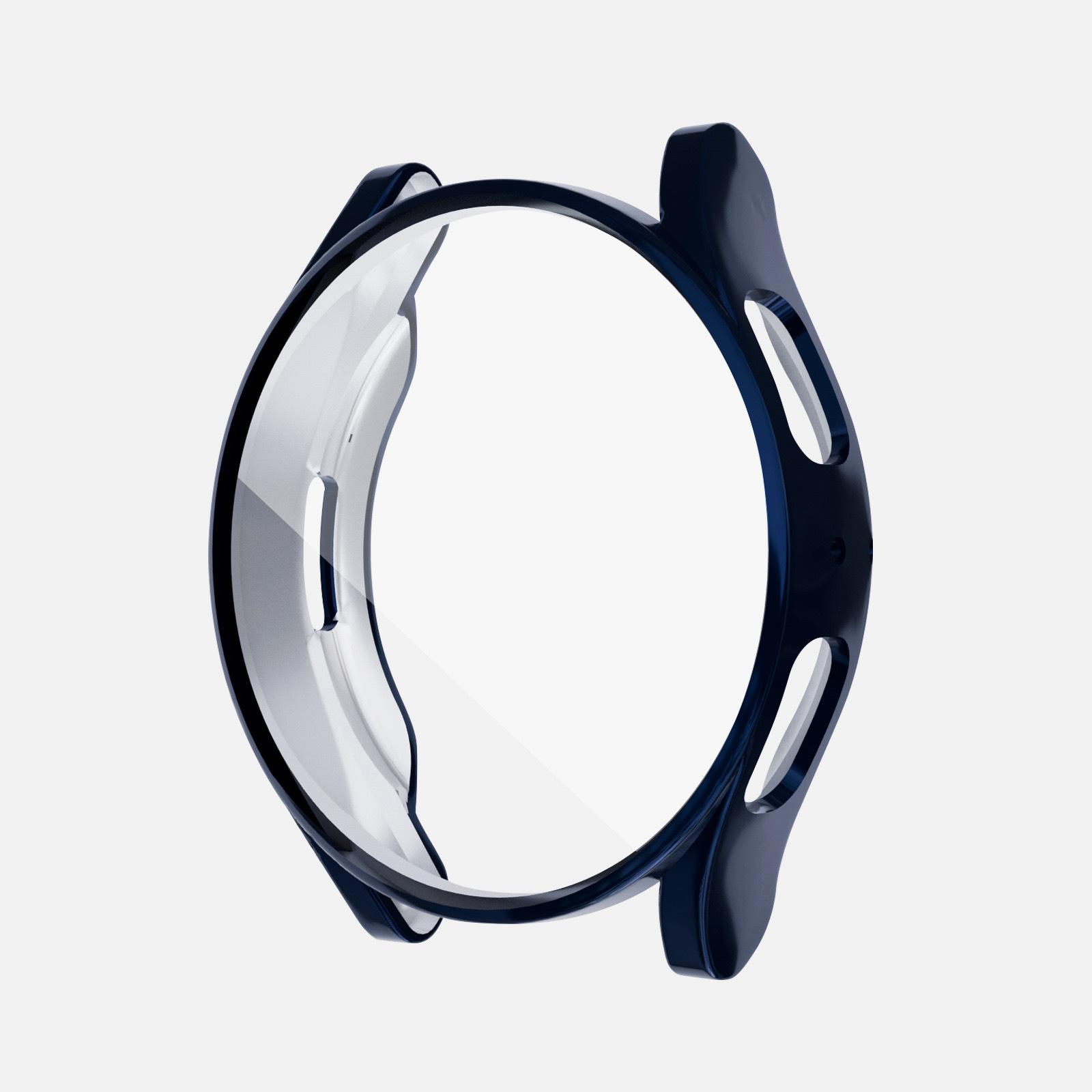 

Чехол с покрытием TPU для Samsung Galaxy Watch 7 40 мм 44 мм Защитные аксессуары для экрана Универсальный чехол для часов Galaxy Watch FE Galaxy Watch 7 40mm синий