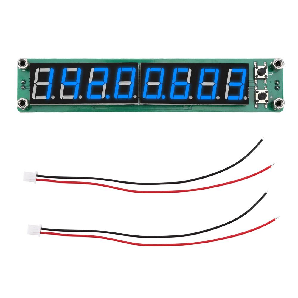 8-Bit Signal Frequency Counter 0.1MHz~1200MHz RF Cymometer Meter Digital Tube Display Frequency Module Frequency Tester Counter