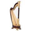 25cm Miniature Wooden Harp Model Musical Instrument Model Musical Gifts Home Decor Ornaments