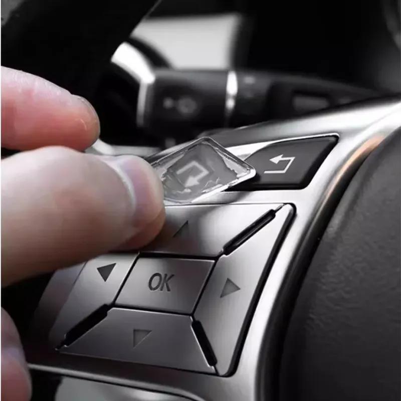 ABS Car Accessories Steering Wheel Buttons Knob Trim Cover Stickers For Mercedes Benz A B C E S GLC CLA CLS GLE GLS GLK Class