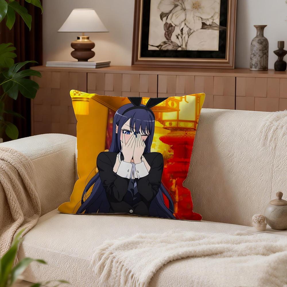 

Rascal Does Not Dream of Bunny Girl Senpai Cushion Cover Cushion Cover Set 4Pcs 50x50 40x40 Pillowcase Decorative Sofa Home 30X30cm