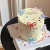 5Pieces Colorful Bowknot Cake Decorations Elegant Bowknot Cake Toppers Accessory For Weddings Birthdays And Parties