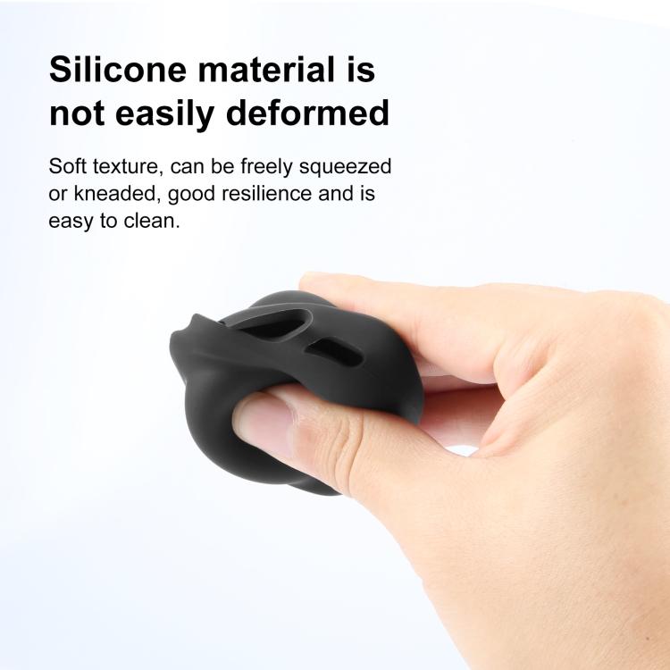 Für Insta360 X4 / X4 Air / X5 PULUZ Silikon Schutzabdeckung für Objektiv (Schwarz)