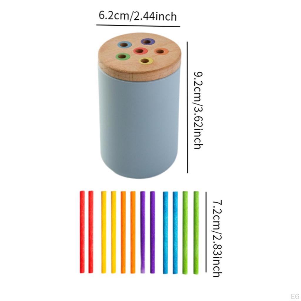 Color Shape Sorting Box Educational Toy Early Learning Montessori for 3 4 5 Year Old