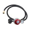 Adjustable 0-30 PSI Propane Regulator Wi 4FT Hose Gauge For Grills For QCC1 For 58in-18 UNF Outlet Connection For Cooking Burner