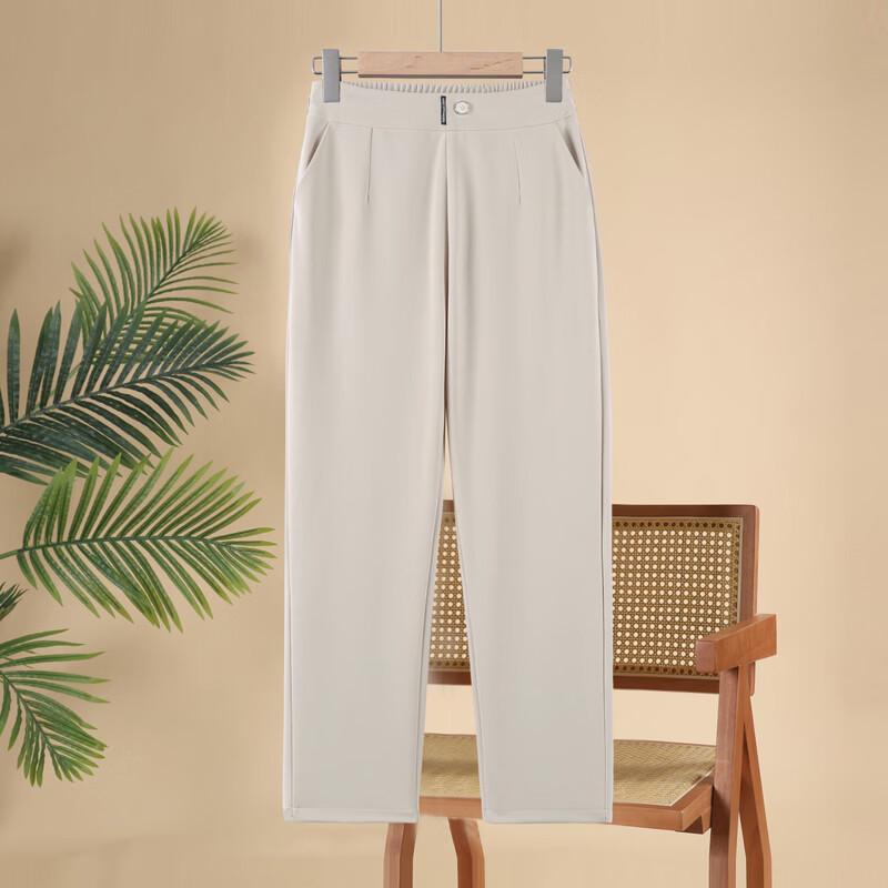YUZHAOLIN Women's High-Waist Straight-Leg Mom Pants