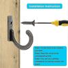 100 Pieces Wall Single Hook Robe Hooks Coat Hooks And 110 Pieces Screw - DD
