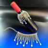 Colored Crystal Crystal Fringe Bottle Cover Long Rhinestone Tassel Non-tarnish Tassel Wine Bottle Charm Elegant Adjustable
