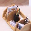 1 Set Dollhouse Miniature Desktop Bookshelf Stationery Rack Home Model Decor Living Scene Storage Rack Doll House Accessories