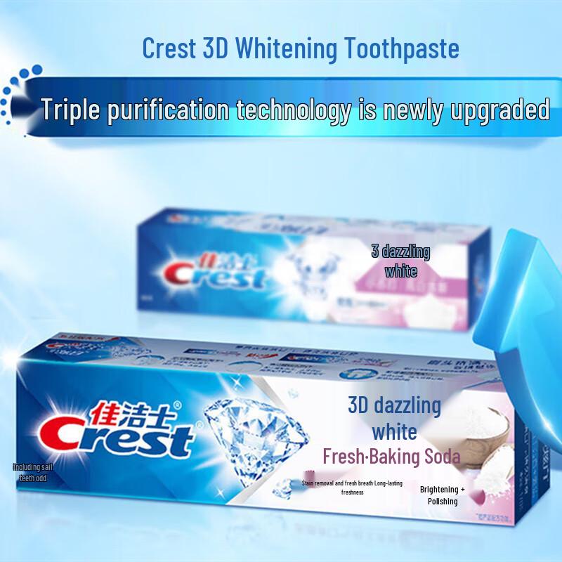 Crest 3D White Baking Soda Fluoride Toothpaste