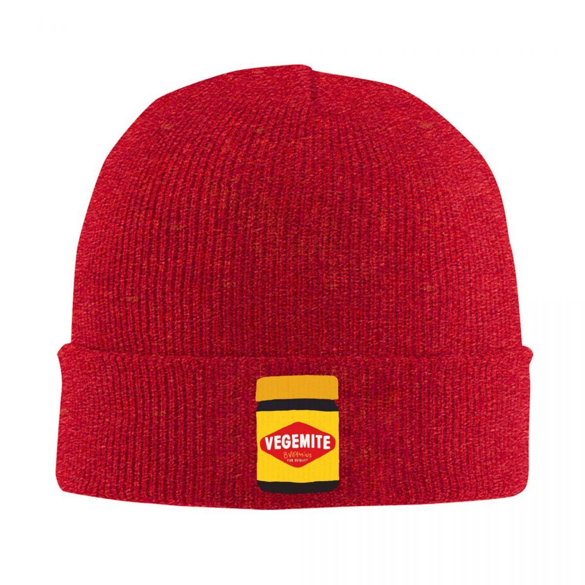 

Vegemite Warm Knitted Cap Hip Hop Bonnet Hat Autumn Winter Outdoor Beanies Hats for Unisex Adult One Size