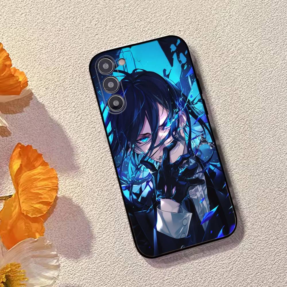 Anime Black B-Butler Handyhülle Schwarzes Silikon Weich Für Samsung Galaxy A73,A72,A71,A70,A53,A52,A51