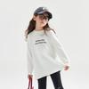 Girls' Letter Print Long Sleeve Warm T-Shirt