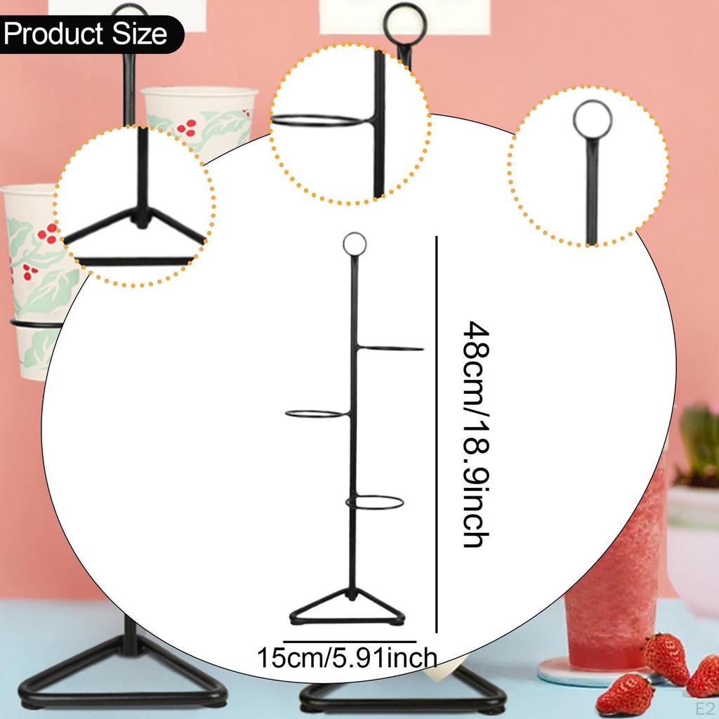 Coffee Cup Holder Mug Rack Compact for Counter Storage Organizer Kitchen Cabinet