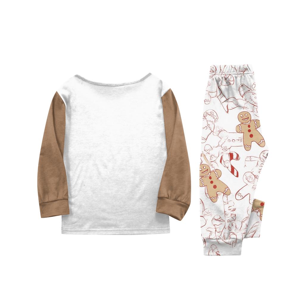 Christmas Print Parent-child Long-sleeved Pajamas Set Home Wear