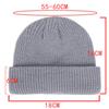 Winter Warm Beanies Casual Short Thread Hip Hop Hat Adult Men  Female Wool Knitted Skull Cap Elastic  Unisex