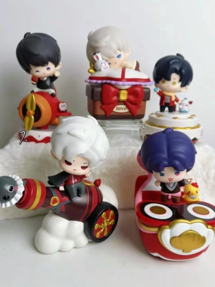 In Stock Official Qinche Shen Xinghui Xia Yizhou Qiyu Lishen Cute Q Version Anime Figure Model Desktop Decoration Collection Toy