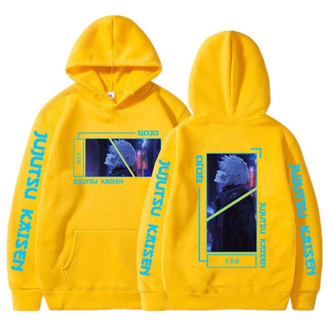 

Толстовки с капюшоном в стиле японского аниме «Джу-джитсу Кайсен» с принтом из мультфильмов «Годжо Сатору» Унисекс Повседневные Толстовки с капюшоном большого размера с длинными рукавами Уличная одежда 4XL