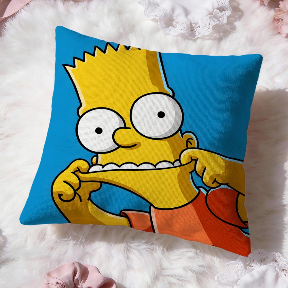 Hot T-Tthe Simpsons Cushion Cover Soft Washable Pillow Case Multi-Scene For Couch Bed Travel Office Use