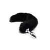 VaHppy 3pcs/lot Role-playing Fox Eye Patch/Anal Plug/Hair Band Black Long Plush SM BDSM Bondage Sex Toys Couple Flirting Cosplay