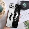 Occult Witchcraft Moon Gothic Witch Phone Case For iPhone 16,15,14,13,12 Mini 11 Pro XR,X,XS,MAX 7,8 Plus Cover Soft Black