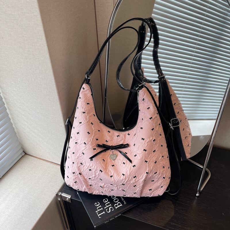 Bag Large Capacity Bag Women's Summer New Bow Shoulder Bag Crossbody Fashion Commuter Backpack
