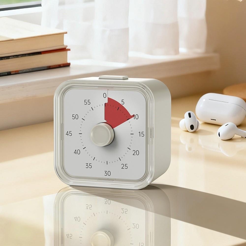 Ultra Cichy Wizualny Minutnik Okrągły/Kwadratowy Minutnik Kuchenny Zegar Odliczający Przypomnienie dla Dzieci Dzieci