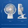 Clip/Stand/Hang Design Clip-on Fan 720° Rotation Cooling Fan Mini Desktop Electric Fan  Home