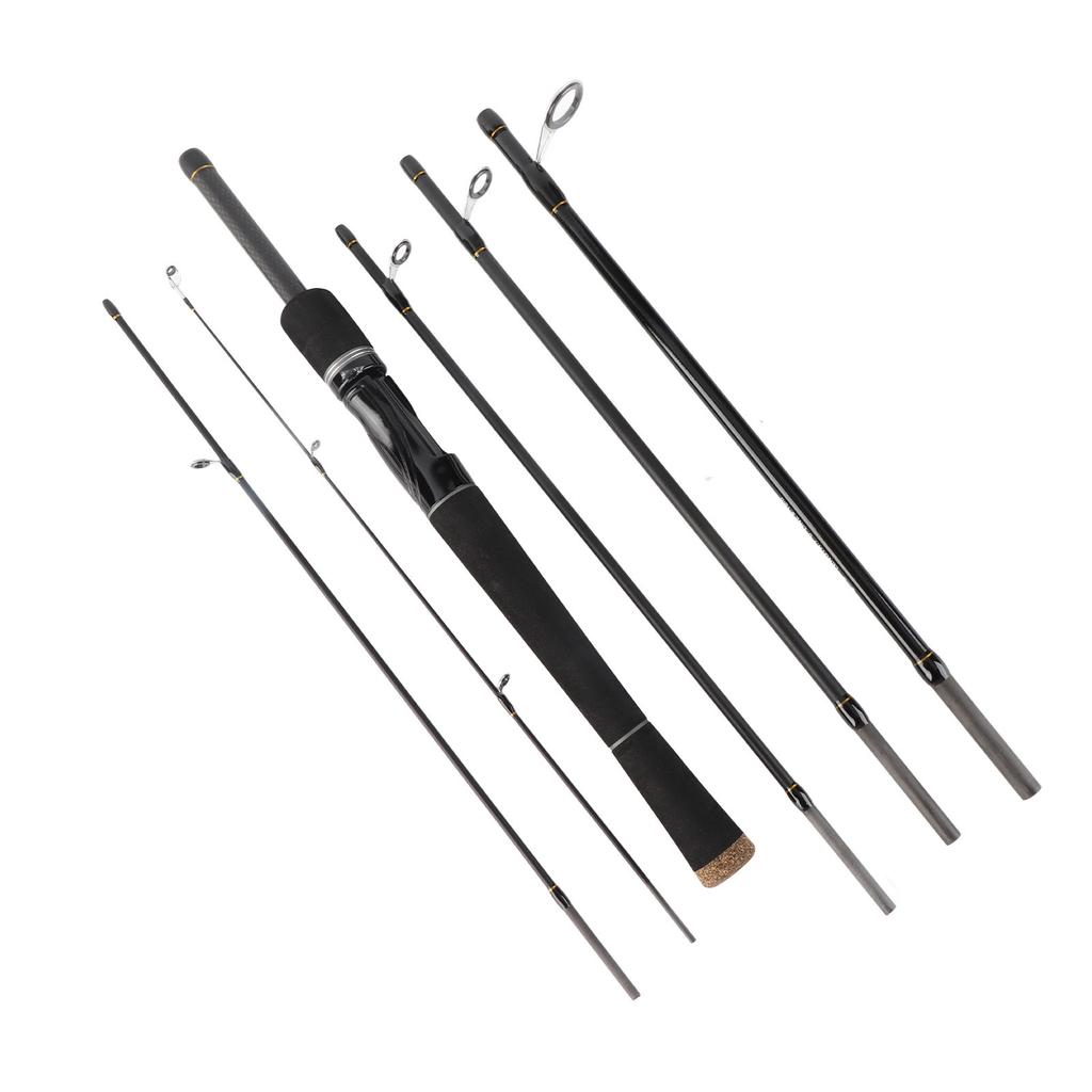 6-teilige Angelrute Ultraleicht Spinnrute Castingrute Reiseangelrute mit Aufbewahrungstasche