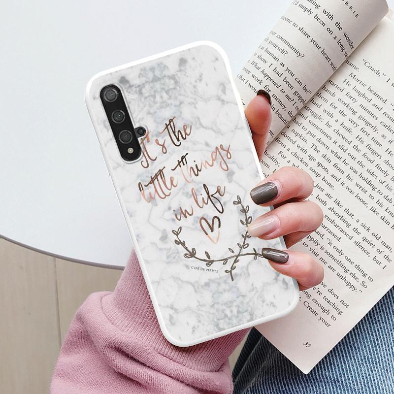 Marble Pattern Phone Case For Huawei Nova 5T Protective Cover Case Soft Funda For Huawei Nova 5T Nova5T 5 T Coque Silicone Capa