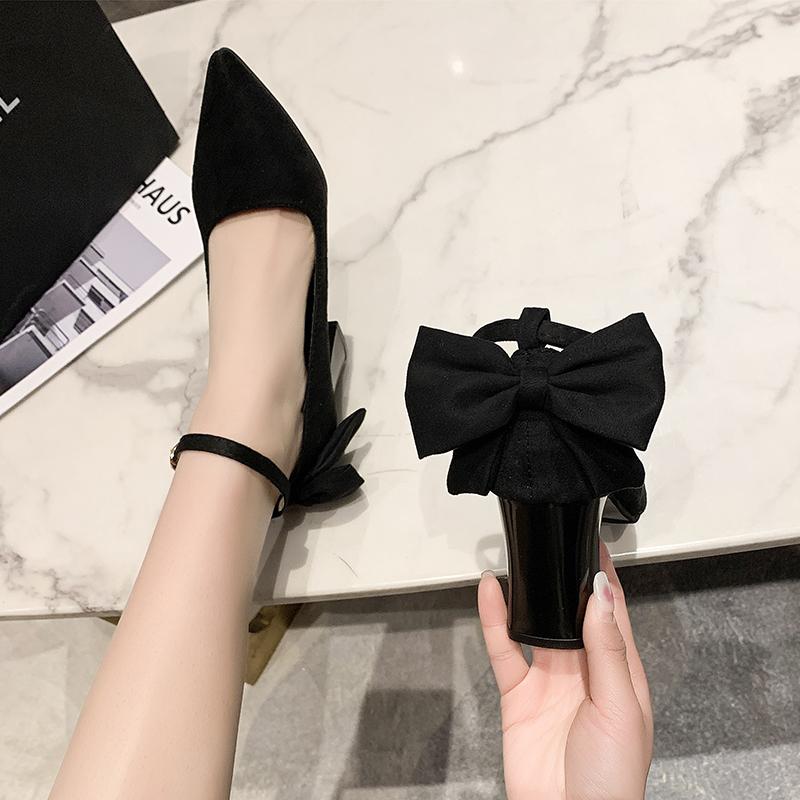 Fashion 2025Elegant Heel Women's Pumps Janes Shoes Strap Party Office Wedding Shoes Lady Comfortable